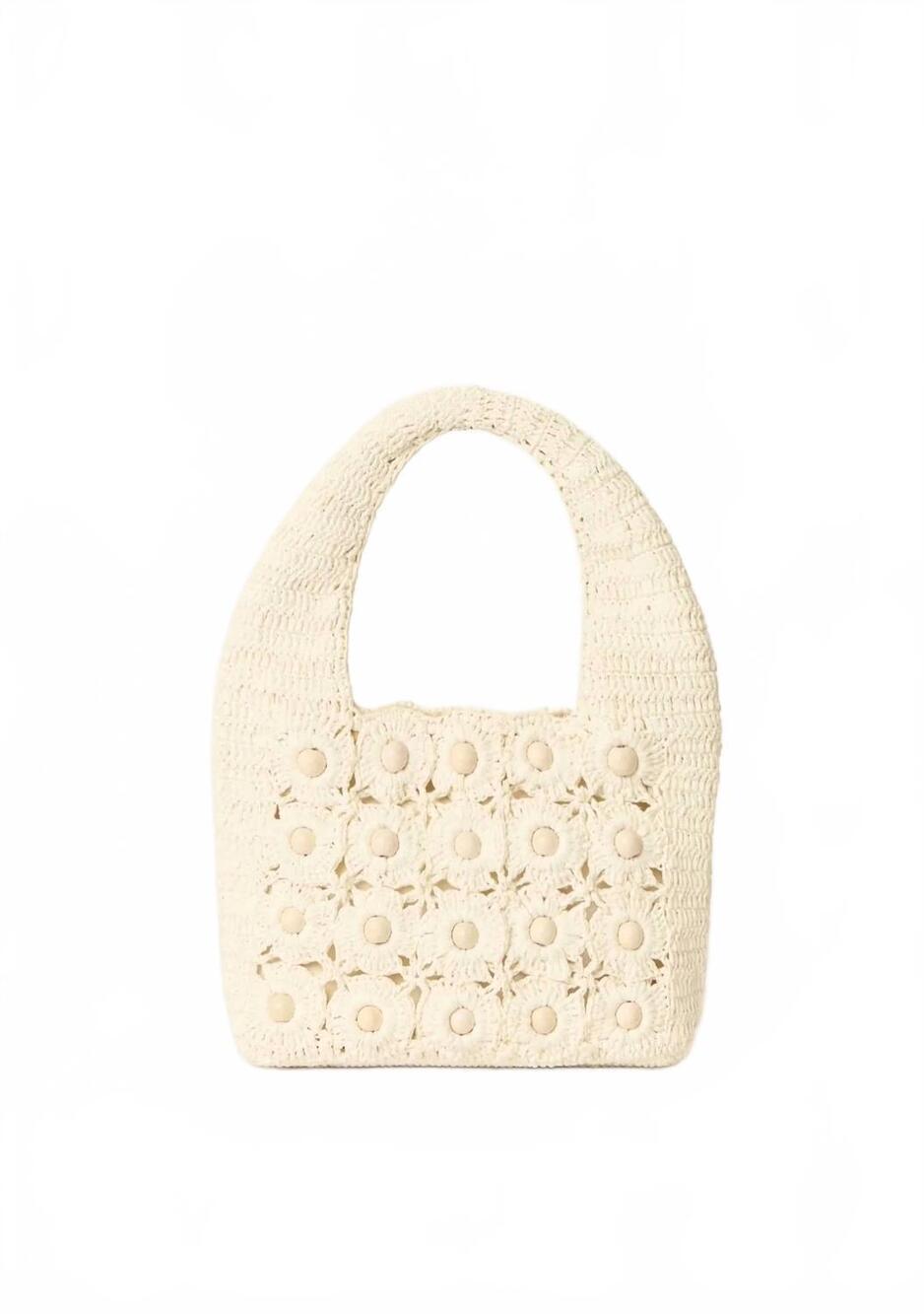 NEW BTB LOS ANGELES women's chase hobo beach bag in ivory